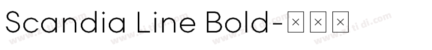 Scandia Line Bold字体转换